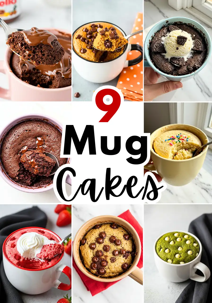 9 mug cakes