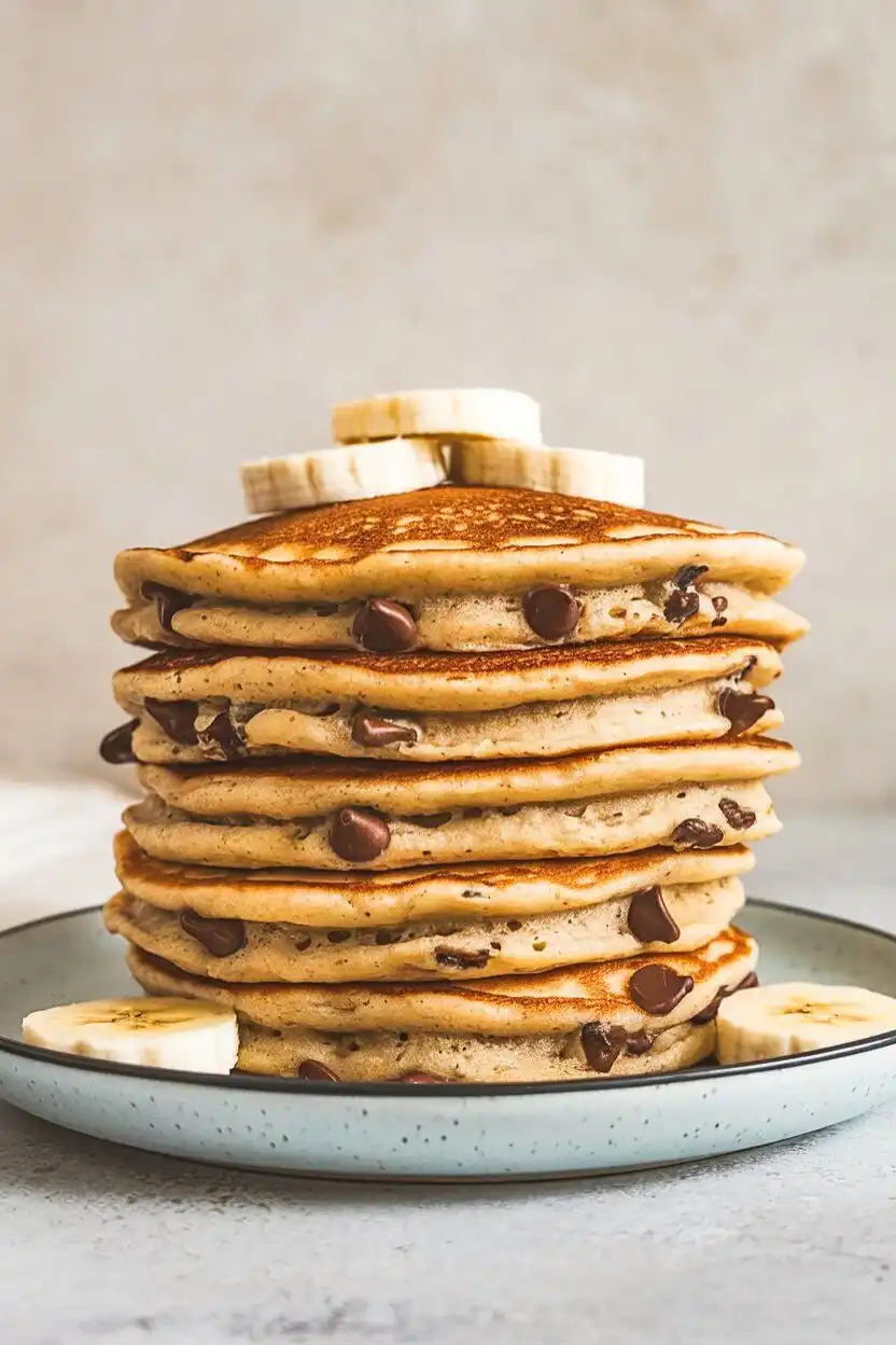 Banana Chocolate Chip Pancakes