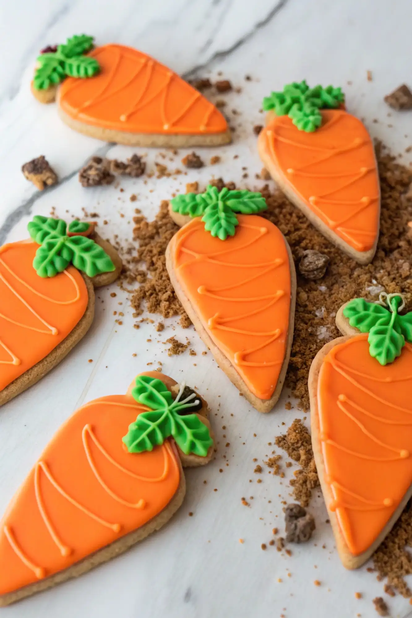 Carrot Patch Easter Sugar Cookies.