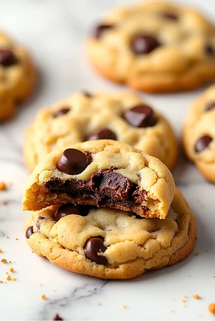 Chick fil a cookie recipe with a bite taken out of it.