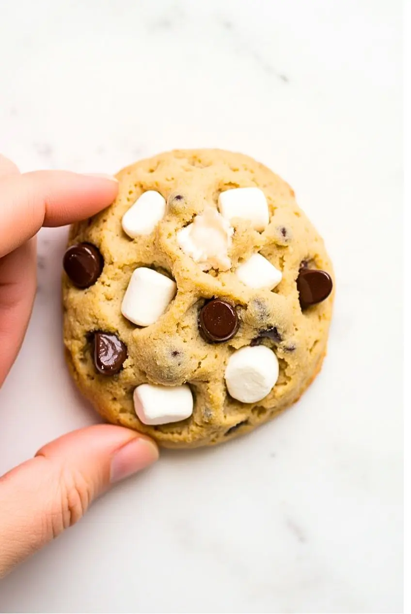 Chocolate Chip and Marshmallow Cookie