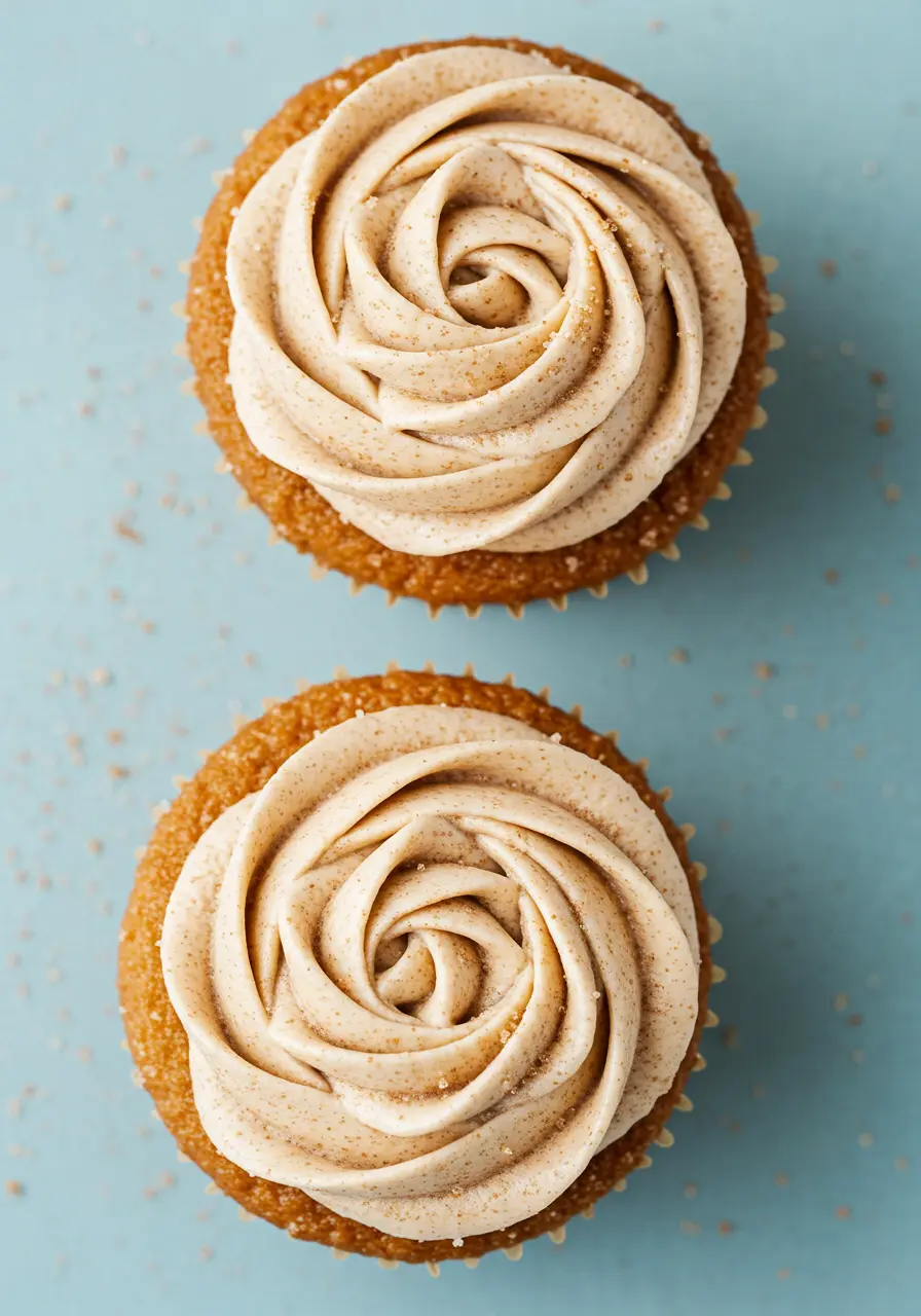 Two churro cupcakes.