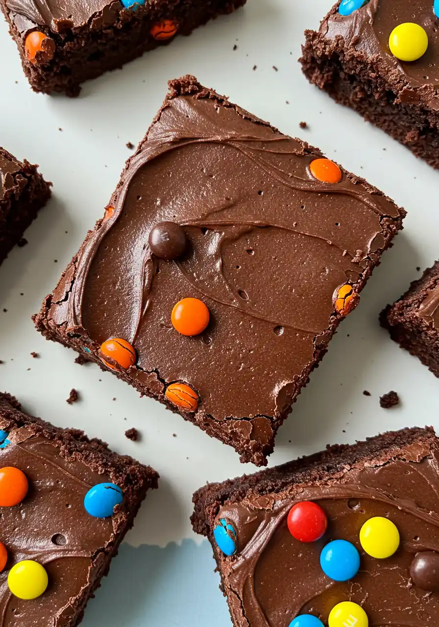 homemade cosmic Brownies.