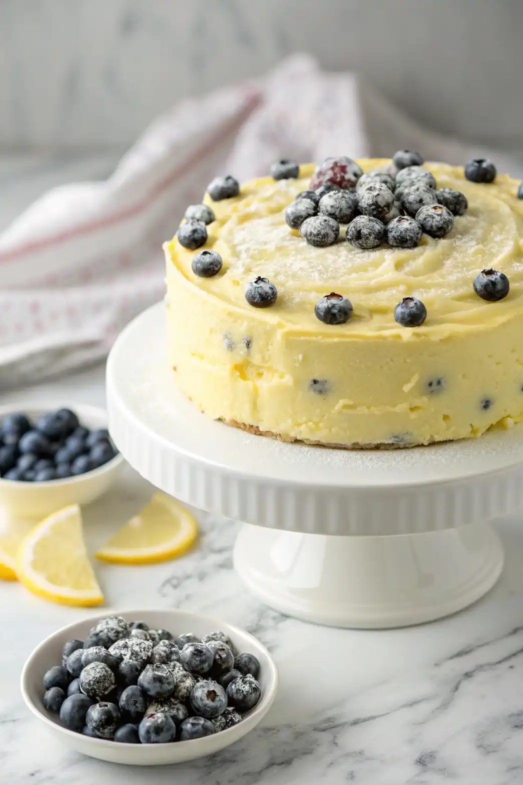 Lemon Blueberry Easter Cake