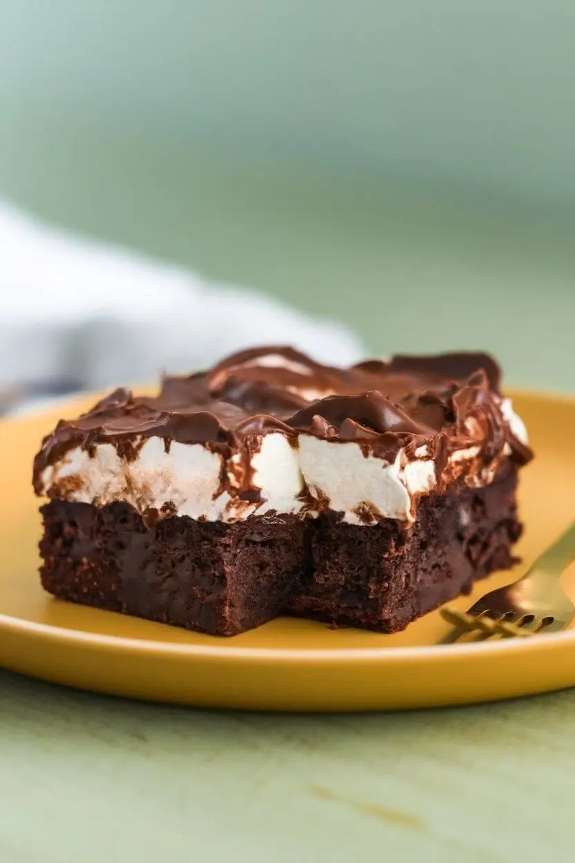 Recipe for heavenly hash brownies.