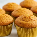 Sweet potato muffins on a white plate.