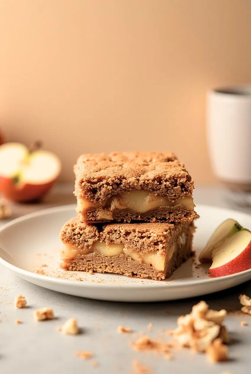 Stack of Apple Brownies